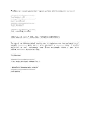 Employee Termination Agreement