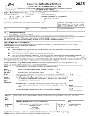 W-4 2025 Employee's Withholding Certificate W-4 2025