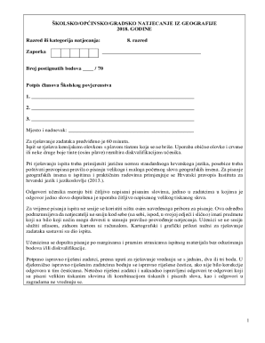 Za rjeavanje zadataka predvieno je 60 minuta