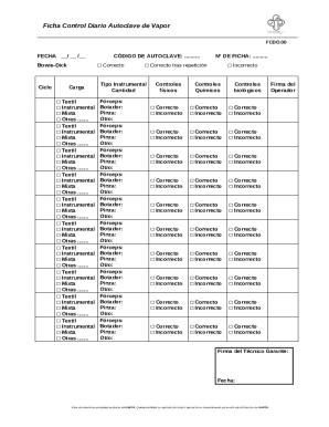 Instruccin Tcnica de Esterilizacin por Autoclave de Vapor