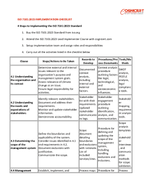 ISO 7101 Implementation Guide