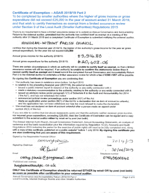Certificate of Exemption - AGAR 2018119 Part 2