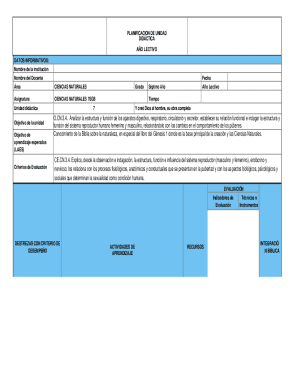 Planificacin microcurricular de la unidad didctica