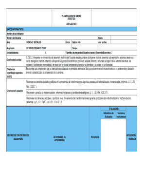 Instructivo para elaborar la planificacin curricular anual y ...