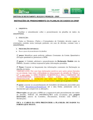 instrues de preenchimento da planilha de dados da drsp