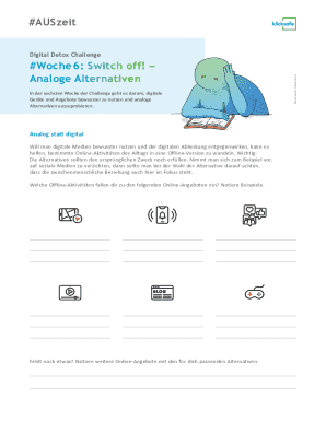 #AUSzeitDigital Detox Challenge - Lehrer-Online