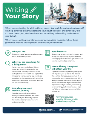 Sharing Your Story Worksheet - English Fillable