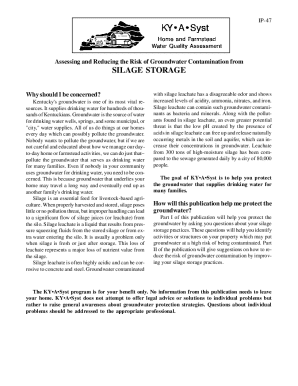 drinking well water condition - Extension Publications