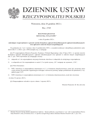 NIP-2 Tax Identification Form