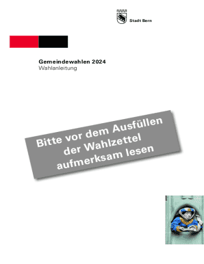 Swiss Municipal Election Ballot