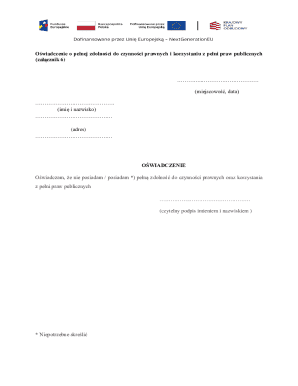 Legal Capacity Declaration Form
