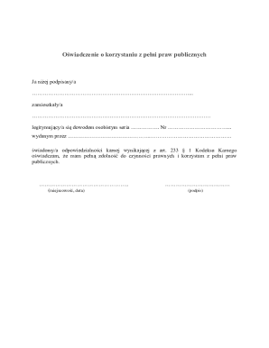 Declaration of Full Public Rights