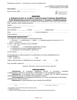Rehabilitation Participation Application Form