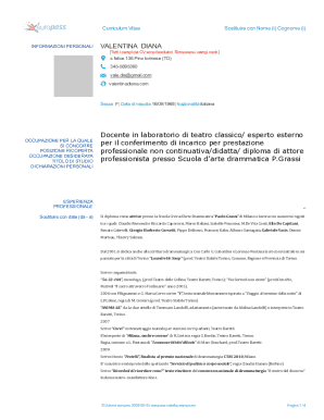 Curriculum Vitae Template