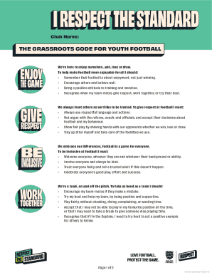 Grassroots Code for Youth Football