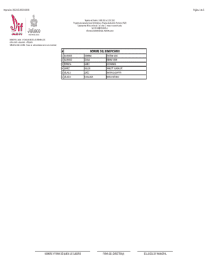 Paap beneficiary list