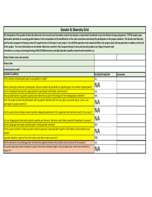 Gender & Diversity Grid