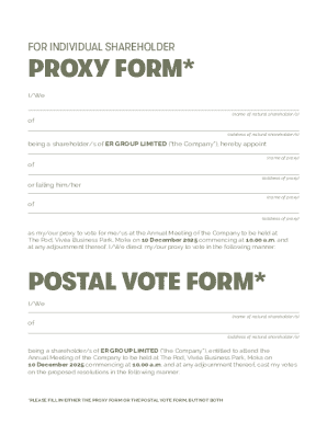 ER Group Limited Proxy Form