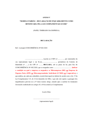 Brazil Business Declaration Form