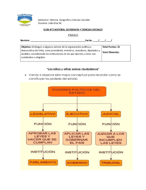 Chile political organization worksheet