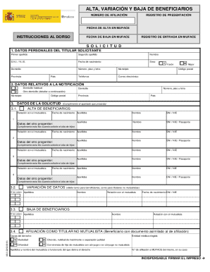 Muface beneficiary registration form