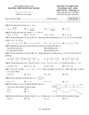 Mathematics Exam Template