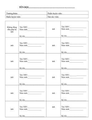 Team Registration Form