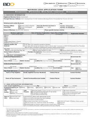 Business Loan Application Form