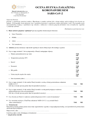COVID-19 Risk Assessment Form