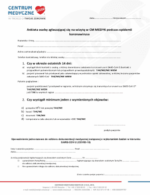 COVID-19 Patient Registration Form
