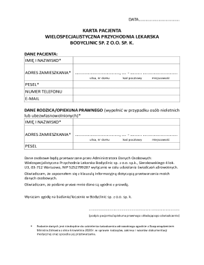 Patient Information Form
