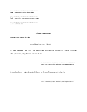 Poland Preschool Preparation Declaration