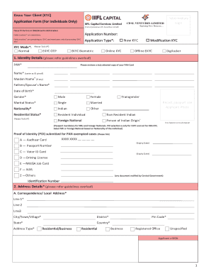 KYC Form for Financial Services