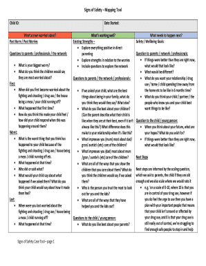Signs of Safety Mapping Tool