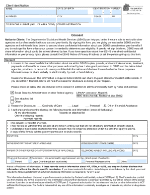 Washington State Client Consent Form