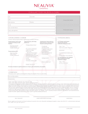 Patient Consent Form for Neauvia Treatment