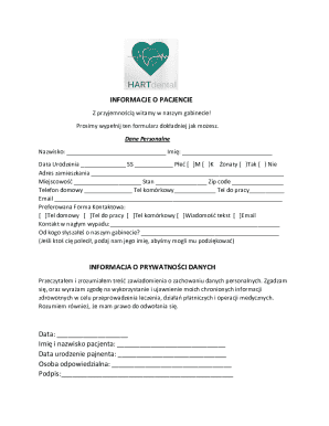 Patient Information Form
