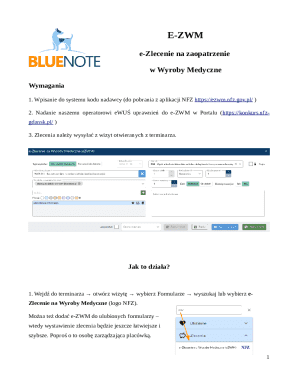 e-Zlecenie na zaopatrzenie w Wyroby Medyczne