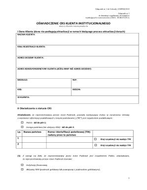 CRS Client Declaration Form