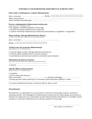 Medical Records Release Request Form
