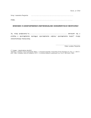 Medical Records Request Form