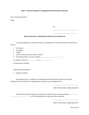 Patient Request for Medical Records