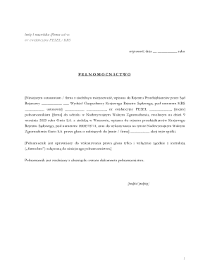 Power of Attorney for Shareholder Voting