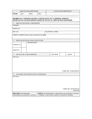 Consumer Complaint Form