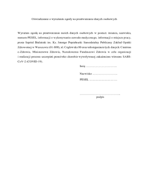 COVID-19 Vaccination Consent Form