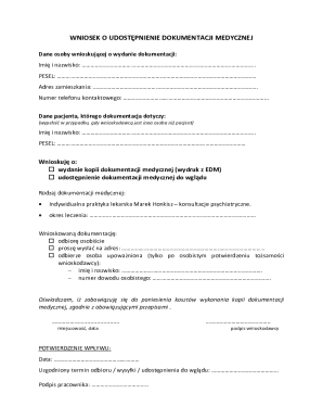 Medical Records Release Request Form