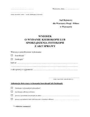 Polish Court Document Request