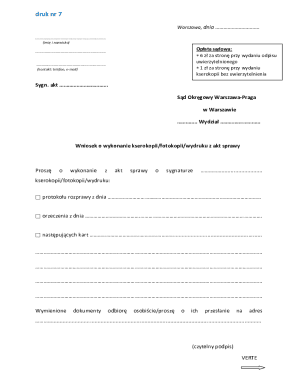 Court Document Request Form