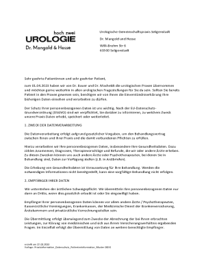 Patient Data Consent Form