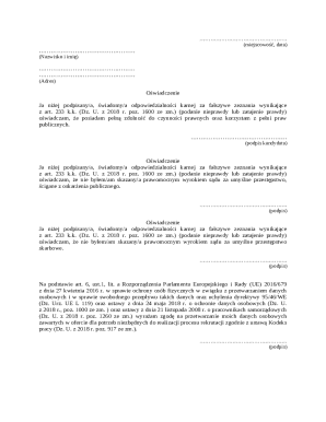 Candidate Declaration Form